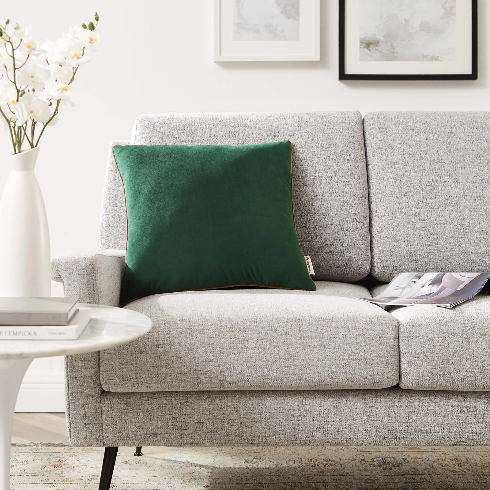 Accentuate 18" Performance Velvet Throw Pillow
