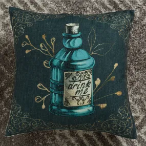 Alice in Wonderland Cushion Cover-Drink Me Bottle