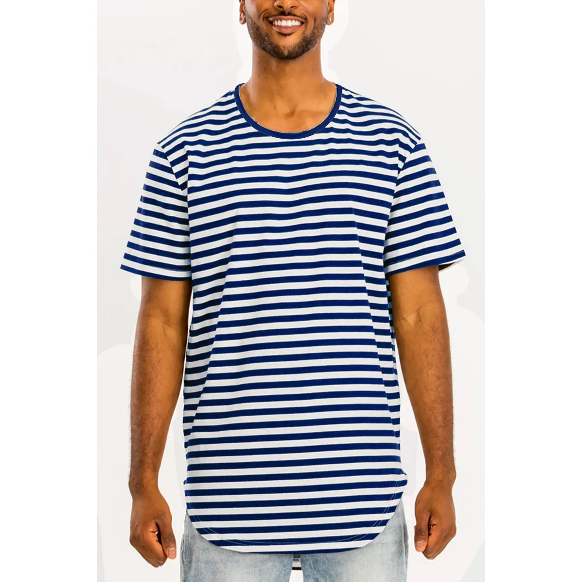 Edwin Black Striped Tee