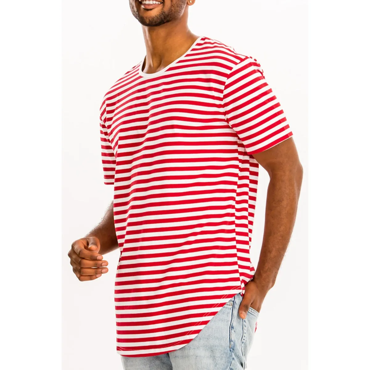 Edwin Black Striped Tee