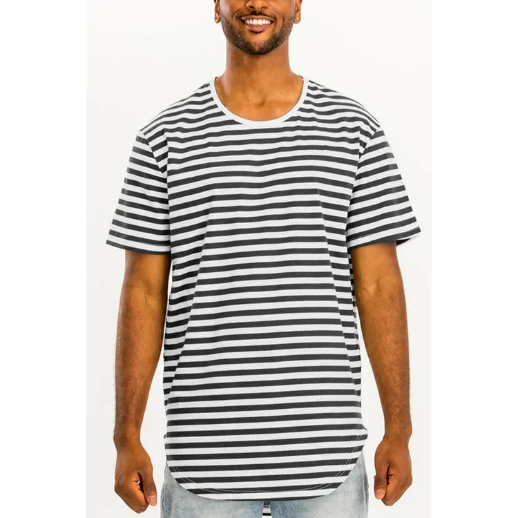 Edwin Black Striped Tee
