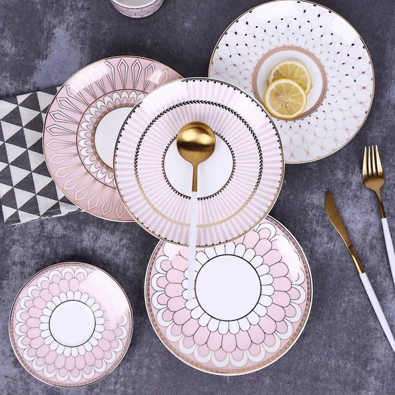 Gatsby Elegant Modern Dessert and Dinner Plates