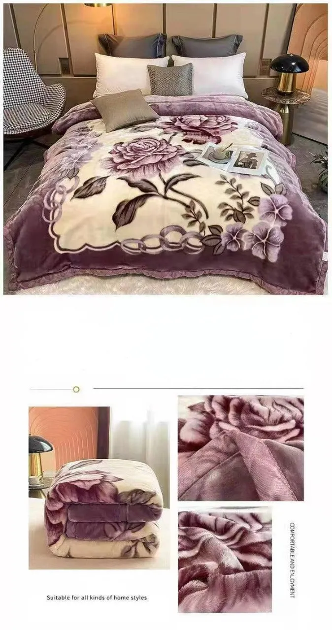 Heavy King Size Purple Blankets 4.5Kg PMBL08