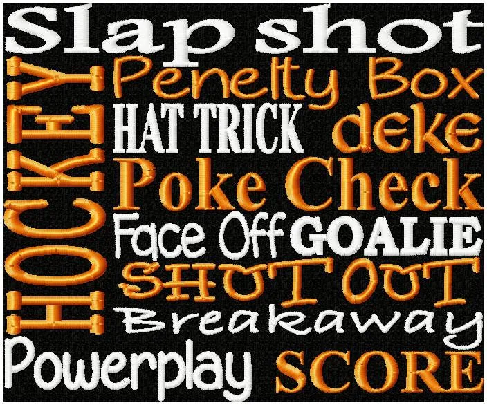 Hockey Mom Fleece Blanket - Hockey Words Design