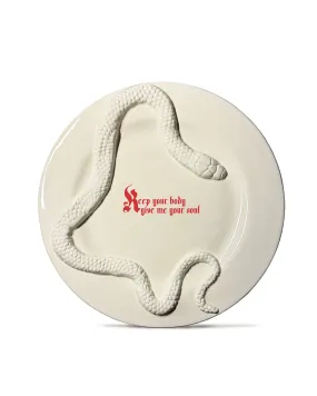 "Keep your body give me your soul" Forbidden Dinner Plate
