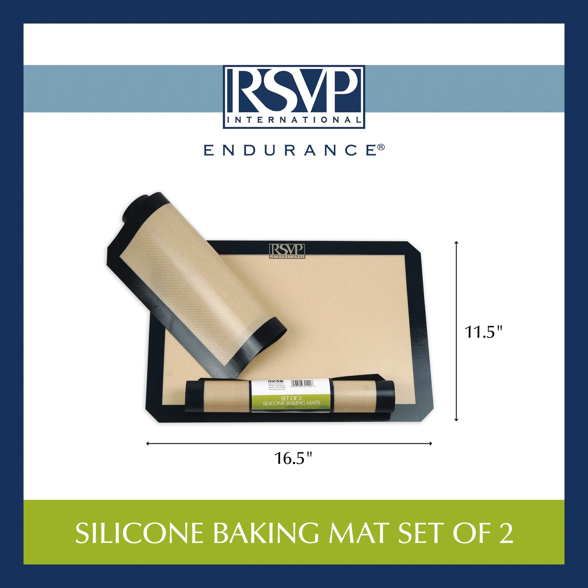 Silicone Baking Mat Set Of 2