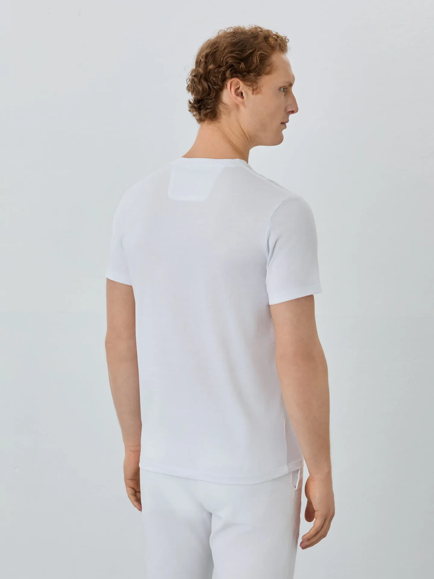 Slim Fit T-shirt With Round Neck In 100% Cotton