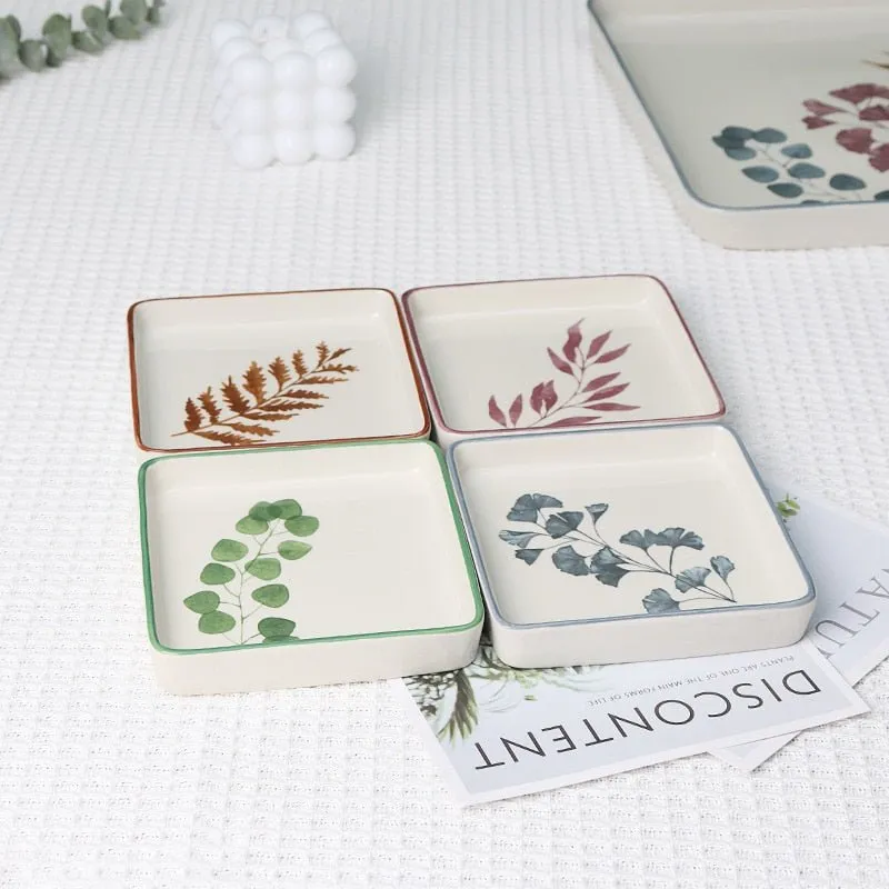 Square Shallow Plate - Ceramic
