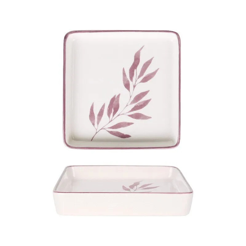 Square Shallow Plate - Ceramic