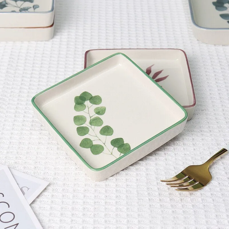 Square Shallow Plate - Ceramic