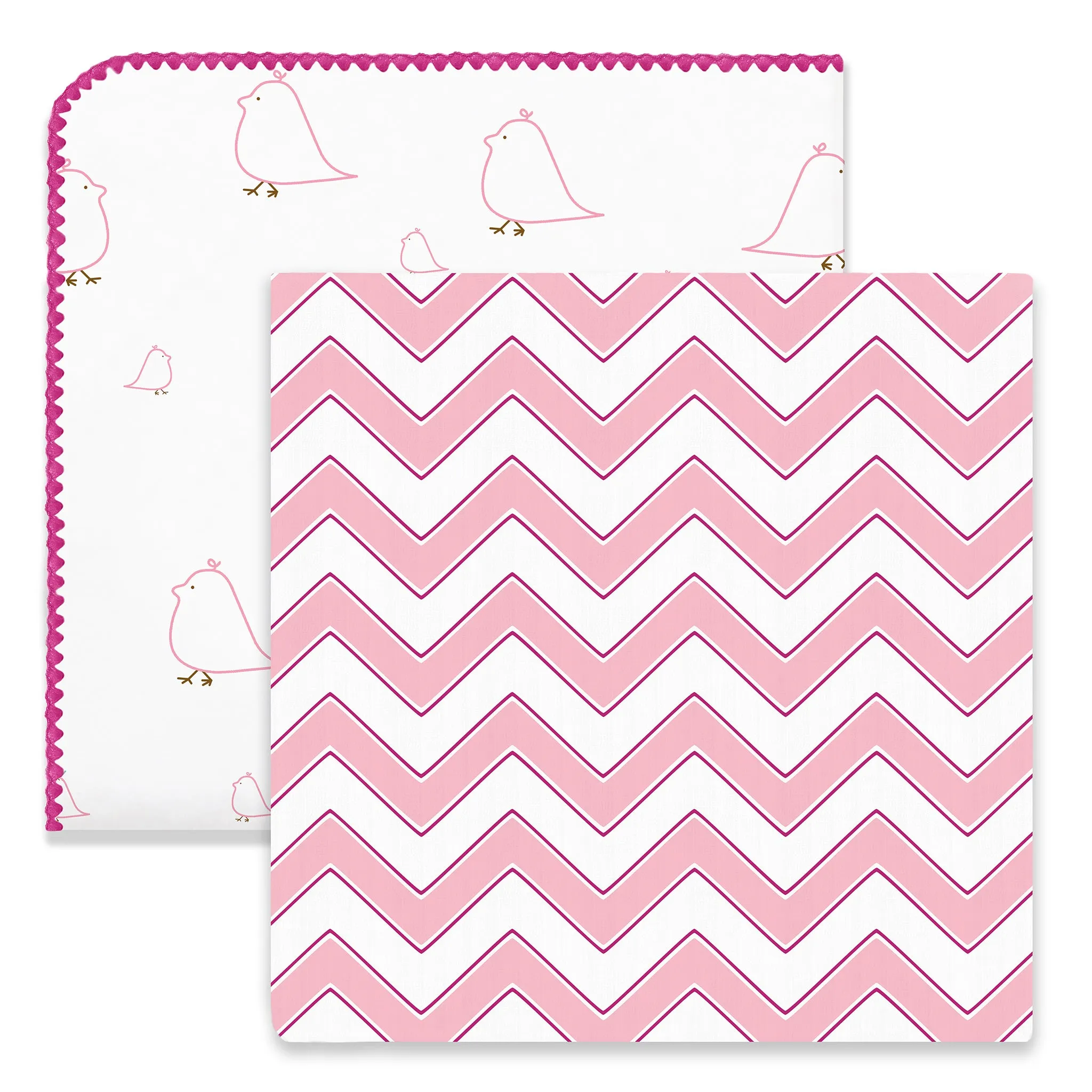 SwaddleDuo - Mama & Baby Chickies   Chevron, Pink