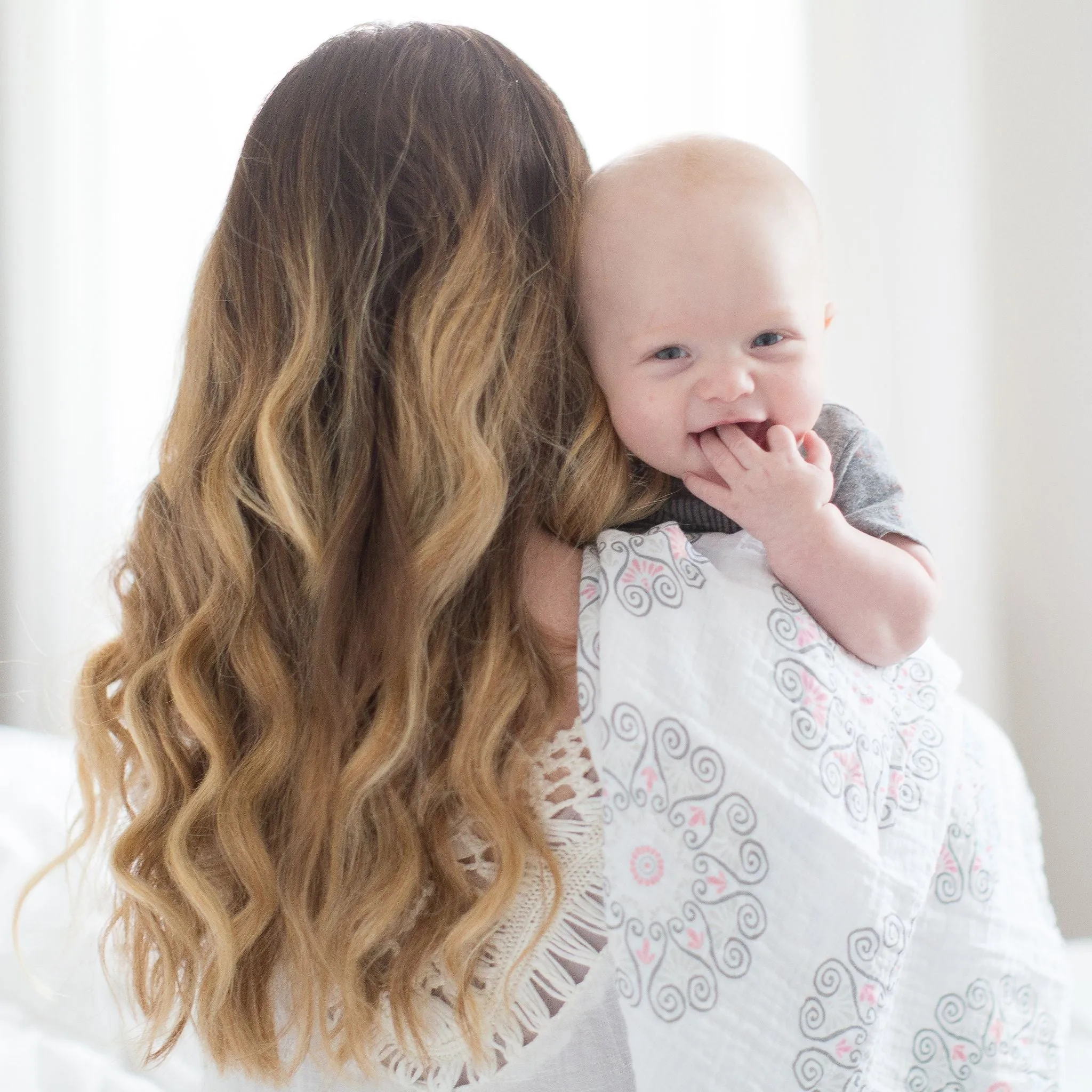 SwaddleDuo - Mama & Baby Chickies   Chevron, Pink