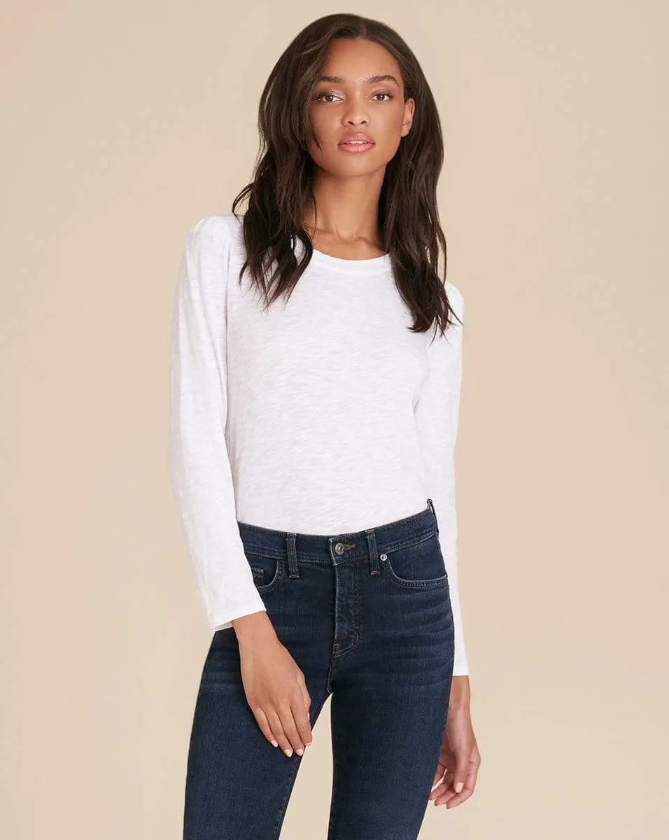 White Mason Baseball Tee